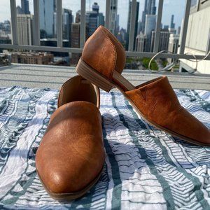 Catherine Malandrino Brown Leather Flats